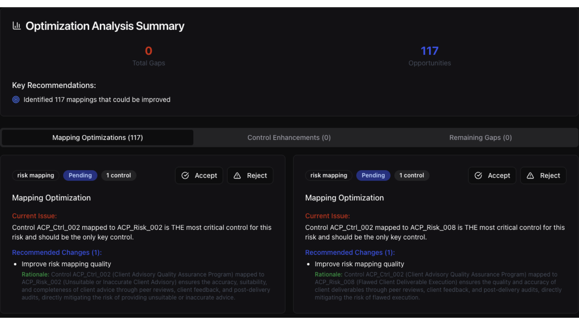 Mapping Optimization